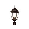 Wexford 3-Light Matte Black Outdoor Post-Mount Light Fixture by Acclaim Lighting