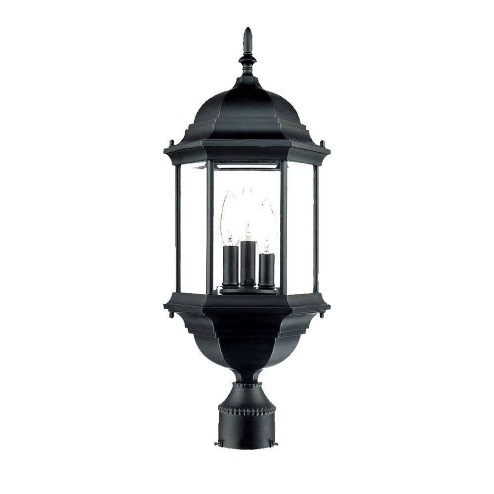Madison 3-Light Matte Black Outdoor Post-Mount Light Fixture by Acclaim Lighting 3 Madison 3-Light Matte Black Outdoor Post-Mount Light Fixture by Acclaim Lighting