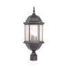 Madison 3-Light Matte Black Outdoor Post-Mount Light Fixture by Acclaim Lighting