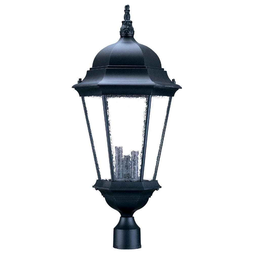 Richmond 3-Light Matte Black Outdoor Post-Mount Light Fixture by Acclaim Lighting 3 Richmond 3-Light Matte Black Outdoor Post-Mount Light Fixture by Acclaim Lighting
