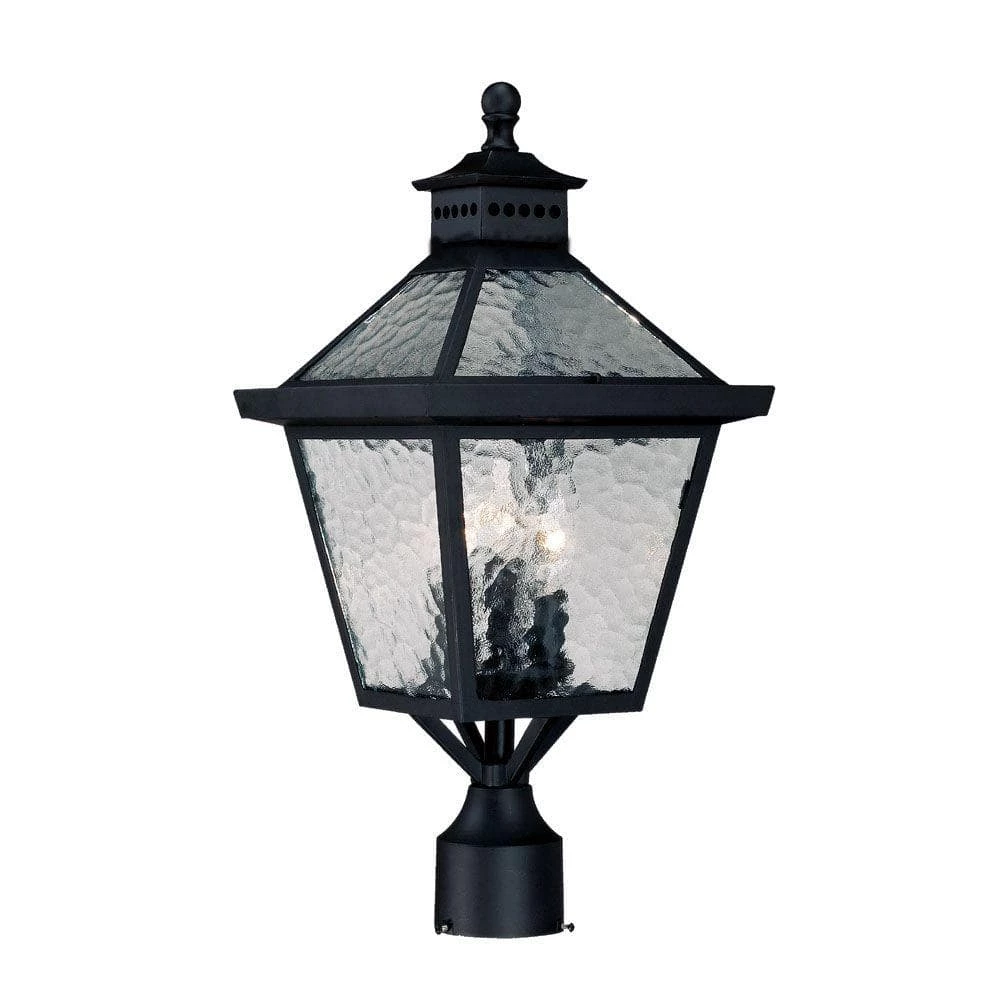 Bay Street 3-Light Matte Black Outdoor Post-Mount Fixture by Acclaim Lighting 3 Bay Street 3-Light Matte Black Outdoor Post-Mount Fixture by Acclaim Lighting