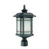 Somerset 1-Light Matte Black Outdoor Post-Mount Light Fixture by Acclaim Lighting -Acclaim Lighting store matte black acclaim lighting post lanterns 8117bk 64 1000