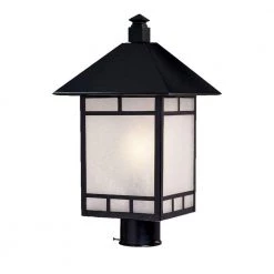 Artisan 1-Light Matte Black Outdoor Post Light by Acclaim Lighting