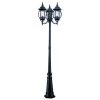 Chateau 3-Head Matte Black Outdoor Surface-Mount Post Combination by Acclaim Lighting -Acclaim Lighting store matte black acclaim lighting post light sets 5179bk 64 1000