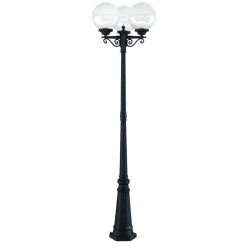 Havana 3-Head 3-Light Matte Black Outdoor Post Light Combination by Acclaim Lighting