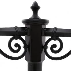 Havana 3-Head 3-Light Matte Black Outdoor Post Light Combination by Acclaim Lighting -Acclaim Lighting store matte black acclaim lighting post light sets 5269bk wh 40 1000