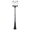 Acorn 3-Head 3-Light Matte Black Outdoor Post Light Combination by Acclaim Lighting