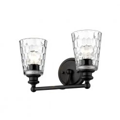 Mae 14-1/4 in. 2-Light Matte Black Vanity Light by Acclaim Lighting -Acclaim Lighting store matte black acclaim lighting vanity lighting in40021bk 1f 1000
