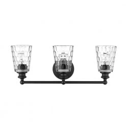 Mae 22-3/4 in. 3-Light Matte Black Vanity Light by Acclaim Lighting