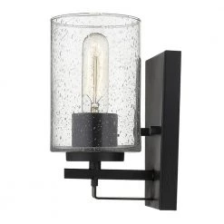 Orella 1-Light Matte Black Sconce by Acclaim Lighting -Acclaim Lighting store matte black acclaim lighting vanity lighting in41100bk 1f 1000