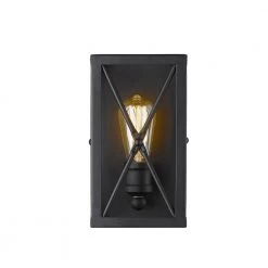 Brooklyn 1-Light Matte Black Sconce by Acclaim Lighting -Acclaim Lighting store matte black acclaim lighting vanity lighting in41120bk 1f 1000