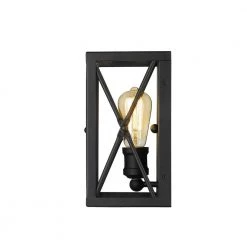 Brooklyn 1-Light Matte Black Sconce by Acclaim Lighting -Acclaim Lighting store matte black acclaim lighting vanity lighting in41120bk 4f 1000