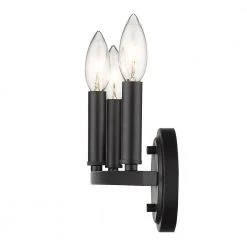 Sawyer 18 in. 3-Light Matte Black Vanity Light by Acclaim Lighting -Acclaim Lighting store matte black acclaim lighting vanity lighting in41155bk 44 1000