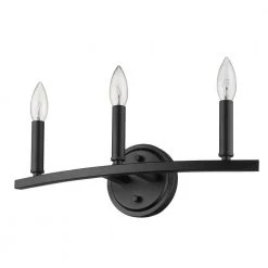 Sawyer 18 in. 3-Light Matte Black Vanity Light by Acclaim Lighting