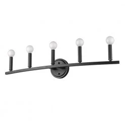 Sawyer 32 in. 5-Light Matte Black Vanity Light by Acclaim Lighting