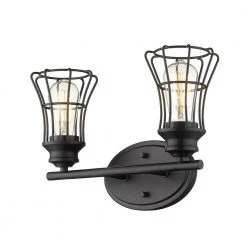 Piers 15-3/4 in. 2-Light Matte Black Vanity Light by Acclaim Lighting -Acclaim Lighting store matte black acclaim lighting vanity lighting in41281bk 4f 1000