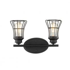 Piers 15-3/4 in. 2-Light Matte Black Vanity Light by Acclaim Lighting