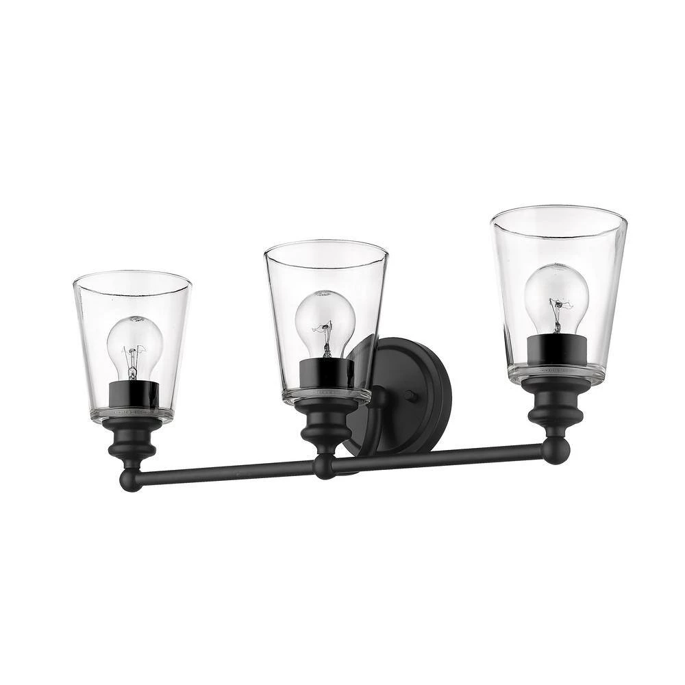 Ceil 3-Light Matte Black Vanity Light by Acclaim Lighting 6 Ceil 3-Light Matte Black Vanity Light by Acclaim Lighting - Image 4