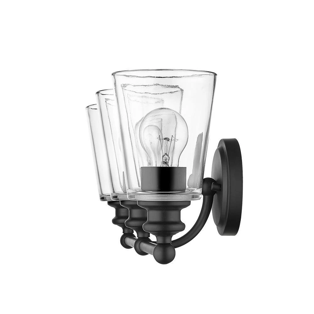 Ceil 3-Light Matte Black Vanity Light by Acclaim Lighting 7 Ceil 3-Light Matte Black Vanity Light by Acclaim Lighting - Image 5