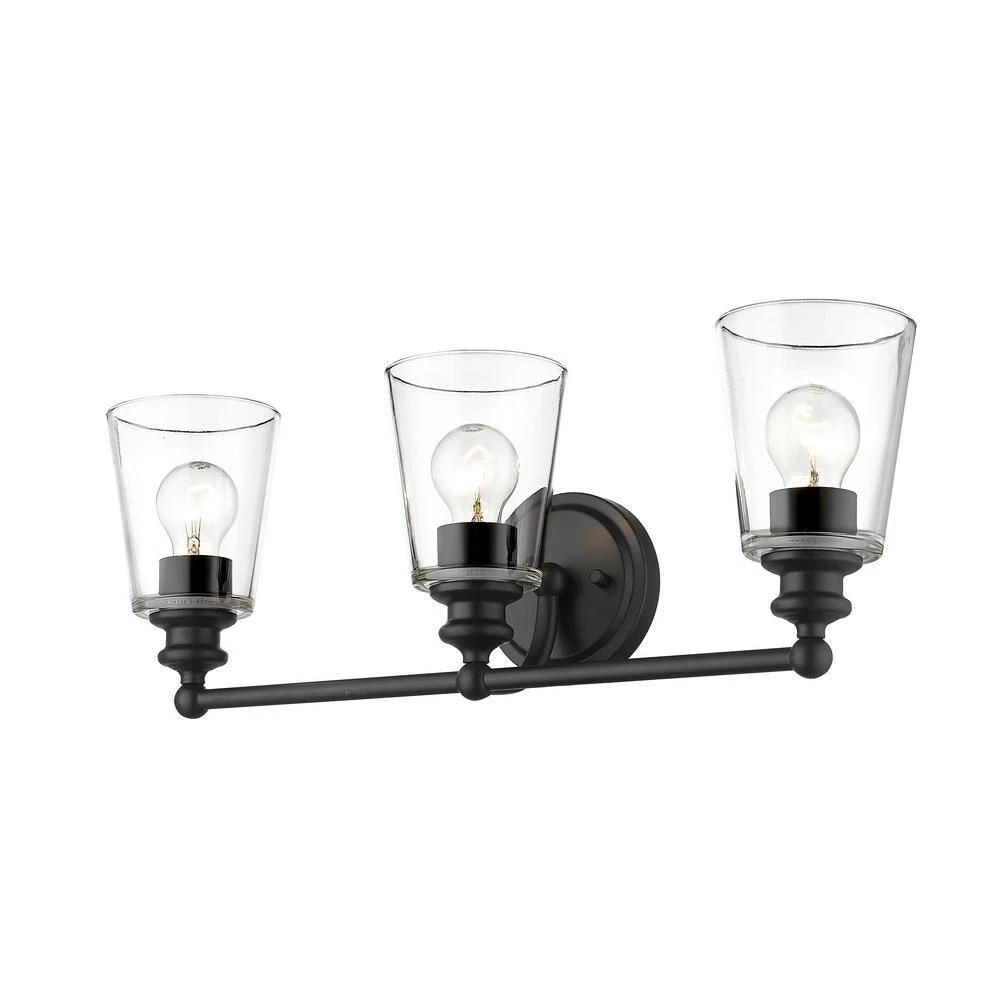 Ceil 3-Light Matte Black Vanity Light by Acclaim Lighting 5 Ceil 3-Light Matte Black Vanity Light by Acclaim Lighting - Image 3
