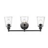 Ceil 3-Light Matte Black Vanity Light by Acclaim Lighting