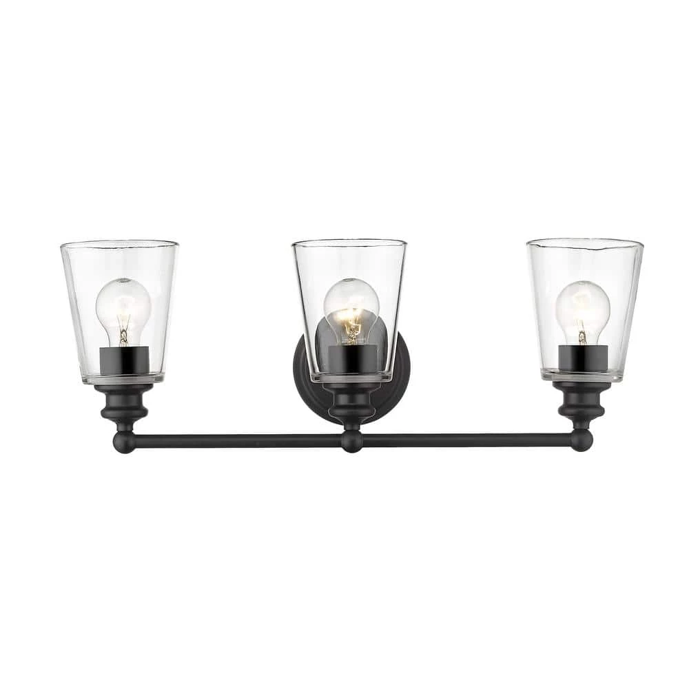 Ceil 3-Light Matte Black Vanity Light by Acclaim Lighting 3 Ceil 3-Light Matte Black Vanity Light by Acclaim Lighting