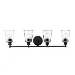 Ceil 4-Light Matte Black Vanity Light by Acclaim Lighting