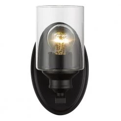 Gemma 1-Light Matte Black Sconce by Acclaim Lighting -Acclaim Lighting store matte black acclaim lighting vanity lighting in41450bk 1f 1000