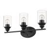 Gemma 3-Light Matte Black Vanity by Acclaim Lighting