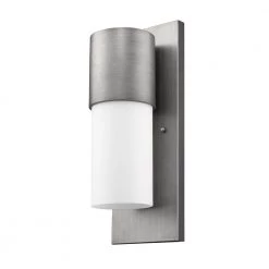 Cooper 1-Light Matte Nickel Outdoor Wall Lantern Sconce by Acclaim Lighting