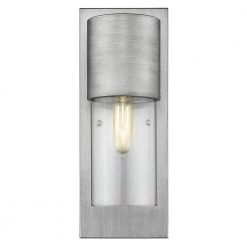 Cooper 1-Light Matte Nickel Outdoor Wall Lantern Sconce With Clear Glass by Acclaim Lighting 10 Cooper 1-Light Matte Nickel Outdoor Wall Lantern Sconce With Clear Glass by Acclaim Lighting -Acclaim Lighting store matte nickel acclaim lighting outdoor sconces 1511mn cl 1f 1000