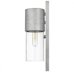 Cooper 1-Light Matte Nickel Outdoor Wall Lantern Sconce With Clear Glass by Acclaim Lighting 11 Cooper 1-Light Matte Nickel Outdoor Wall Lantern Sconce With Clear Glass by Acclaim Lighting -Acclaim Lighting store matte nickel acclaim lighting outdoor sconces 1511mn cl 44 1000