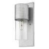 Cooper 1-Light Matte Nickel Outdoor Wall Lantern Sconce With Clear Glass by Acclaim Lighting -Acclaim Lighting store matte nickel acclaim lighting outdoor sconces 1511mn cl 64 1000