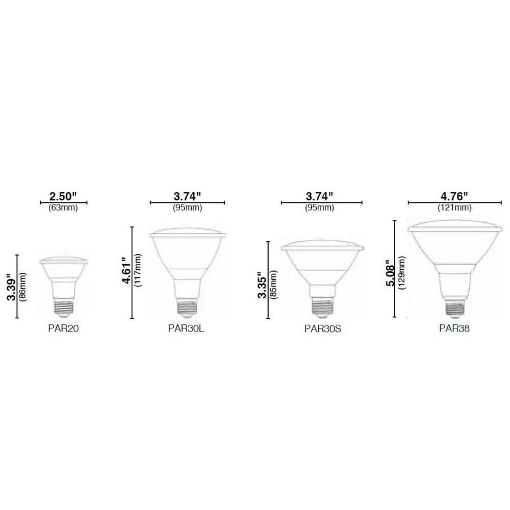 50-Watt Equivalent 10-Watt PAR30 Long Neck Dimmable LED Flood White Warm White Light Bulb 2700K 82958 by HALCO LIGHTING TECHNOLOGIES 4 50-Watt Equivalent 10-Watt PAR30 Long Neck Dimmable LED Flood White Warm White Light Bulb 2700K 82958 by HALCO LIGHTING TECHNOLOGIES - Image 2