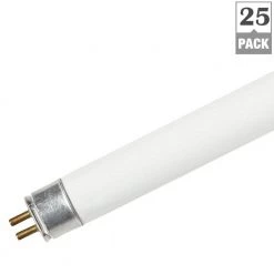 54-Watt Equivalent 25-Watt 4 ft. T5 Linear LED Non-Dimmable Plug & Play Light Bulb Type A Daylight 5000K (25-Pack) 84081 by HALCO LIGHTING TECHNOLOGIES -Acclaim Lighting store n a halco lighting technologies led tube lights t5fr25 850 dir2 ho led 84081 66 1000
