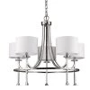 Kara 5-Light Indoor Chandelier with Shades and Crystal Bobeches in Polished Nickel by Acclaim Lighting -Acclaim Lighting store nickel acclaim lighting chandeliers in11040pn 64 1000