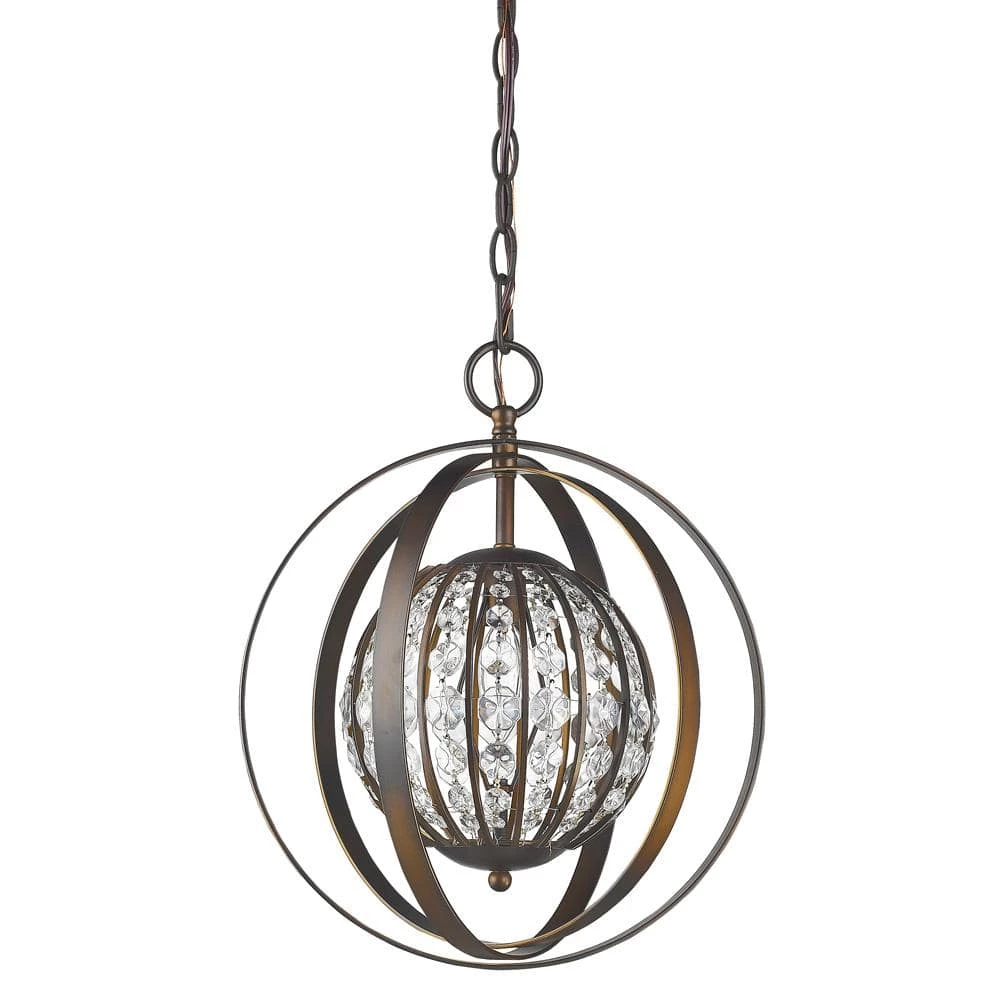 Olivia 1-Light Indoor Oil Rubbed Bronze with Crystal Pendant by Acclaim Lighting 3 Olivia 1-Light Indoor Oil Rubbed Bronze with Crystal Pendant by Acclaim Lighting