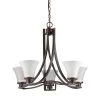 Mia Indoor 5-Light Oil Rubbed Bronze Mini Chandelier with Glass Shades by Acclaim Lighting