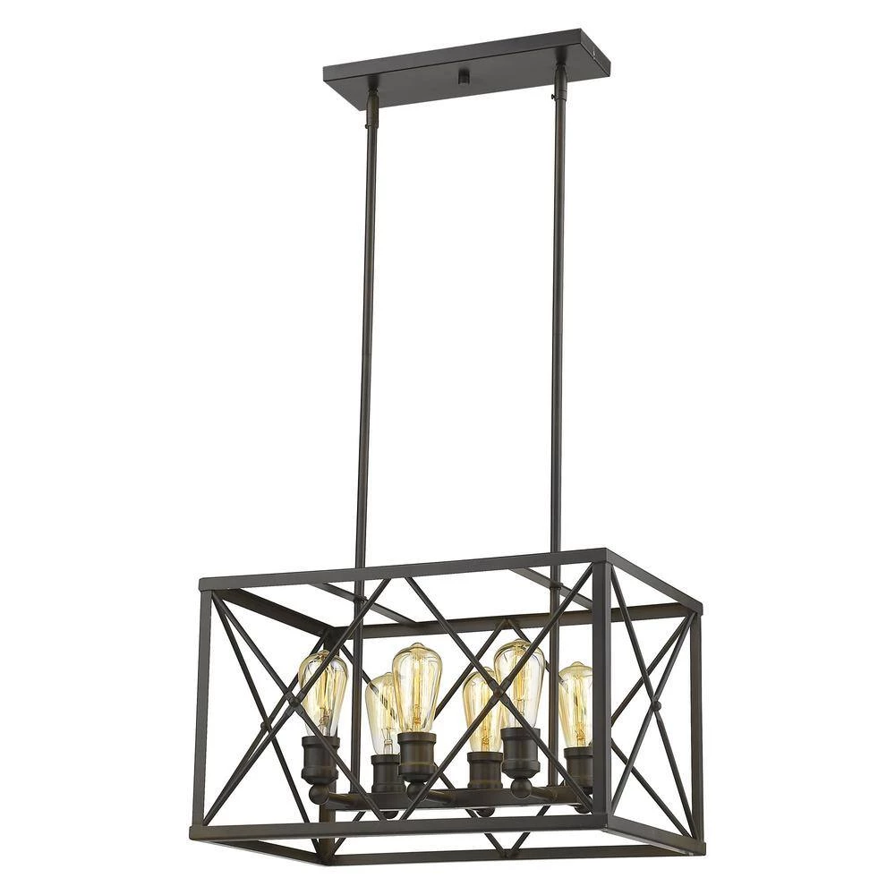Brooklyn 6-Light Oil-Rubbed Bronze Pendant by Acclaim Lighting 7 Brooklyn 6-Light Oil-Rubbed Bronze Pendant by Acclaim Lighting - Image 5