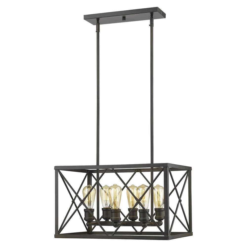 Brooklyn 6-Light Oil-Rubbed Bronze Pendant by Acclaim Lighting 4 Brooklyn 6-Light Oil-Rubbed Bronze Pendant by Acclaim Lighting - Image 2