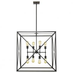 Brooklyn 8-Light Oil-Rubbed Bronze Pendant by Acclaim Lighting -Acclaim Lighting store oil rubbed bronze acclaim lighting chandeliers in21127orb 1f 1000