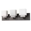 Rampart 22 in. 3-Light Oil-Rubbed Bronze Vanity Light with Etched Glass Shades by Acclaim Lighting