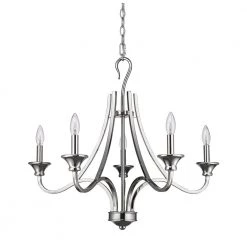 Michelle Indoor 5-Light Polished Nickel Chandelier by Acclaim Lighting