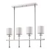 Kara Indoor 4-Light (Island)Polished Nickel Chandelier with Shades and Crystal Bobeches by Acclaim Lighting -Acclaim Lighting store polished nickel acclaim lighting chandeliers in21042pn 64 1000