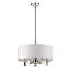 Andrea Indoor 5-Light Polished Nickel Pendant with Fabric Shade by Acclaim Lighting -Acclaim Lighting store polished nickel acclaim lighting chandeliers in21141pn 64 1000