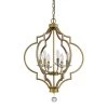 Peyton Indoor 6-Light Raw Brass Chandelier with Crystal Bobeches by Acclaim Lighting