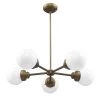 Portsmith 5-Light Raw Brass Geometric Chandelier by Acclaim Lighting