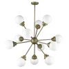 Portsmith 12-Light Raw Brass Chandelier by Acclaim Lighting