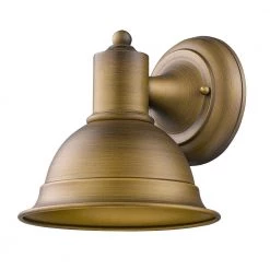 Colton 1-Light Raw Brass Outdoor Wall Lantern Sconce by Acclaim Lighting