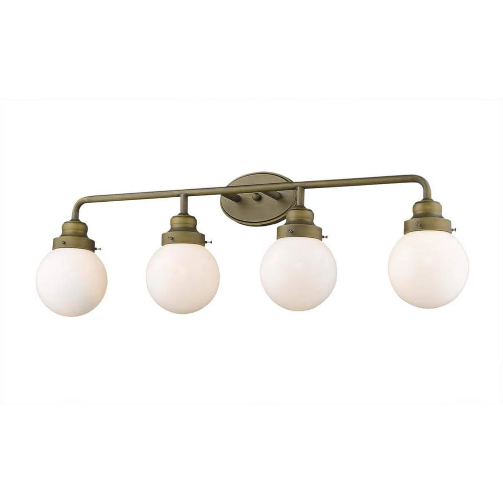 Portsmith 4-Light Raw Brass Vanity by Acclaim Lighting 3 Portsmith 4-Light Raw Brass Vanity by Acclaim Lighting